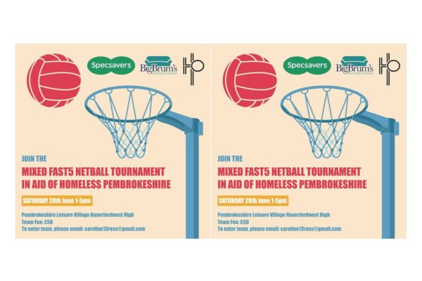 Mixed Fast5 Netball Tournament |  In Aid of Homeless Pembrokeshire