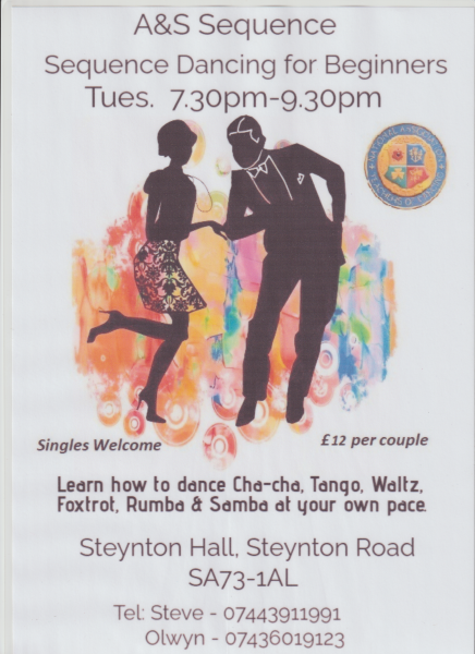 Sequence Dance Classes | Steynton | Milford Haven