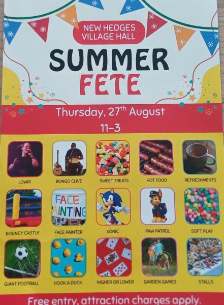 New Hedges Village Hall Summer Fete