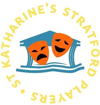 A logo with masks on it

Description automatically generated